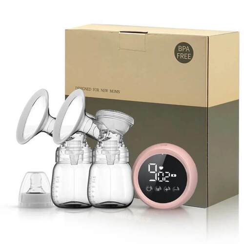 Double Electric Breast Pump Rechargeable LED Screen Display