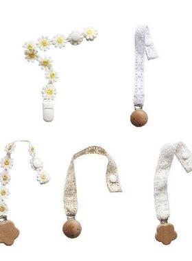 Baby Pacifier Clip Small Lace Newborn Kids Infant Toddler