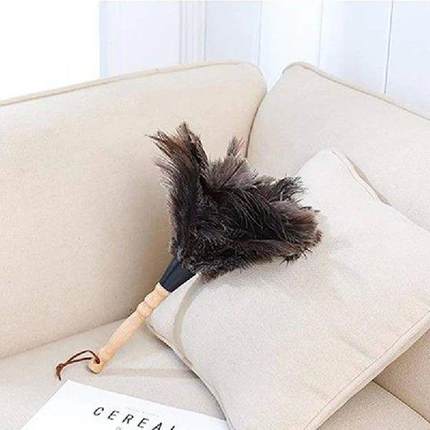 Feather Duster Wooden Handle Duster Anti-Static Dust