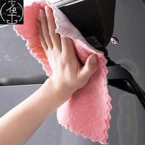 Micro Fiber Cleaning Cloth Rags Water Absorption Non-Stick O