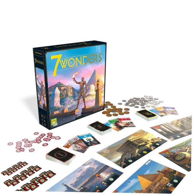 7 Wonders Board Game base for Family Civilization Strategy