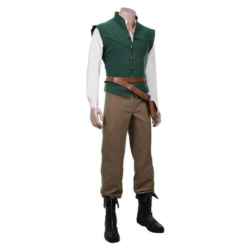 Flynn Rider Tangled Rapunzel Cosplay Costume Adult Carnival