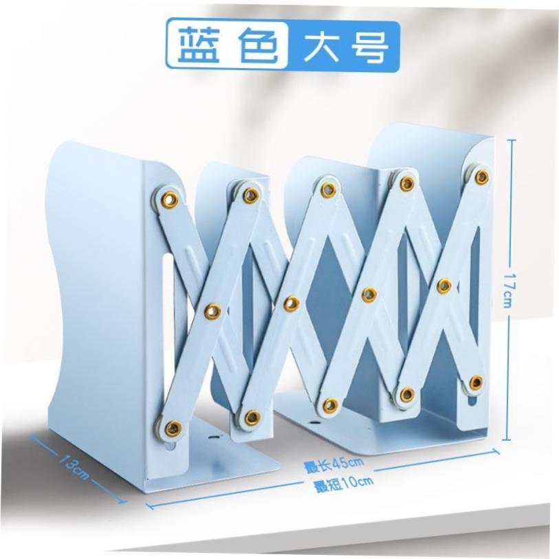 Retractable bookstand with pen holder desktop book organizer