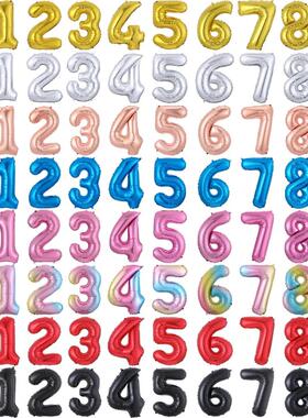 32 inch number balloon 1 2 3 4 5 6 7 8 Number Digit Helium f