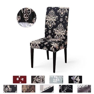 Spandex Elastic Printing Dining Chair cover Anti-dirty Kitch