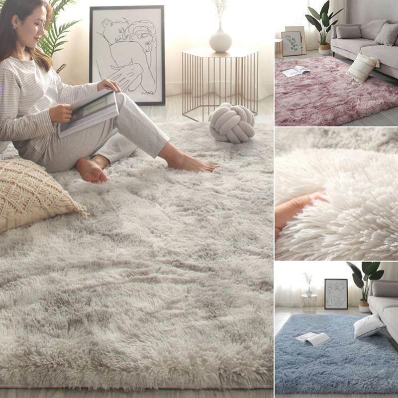 Living Room Bedroom Rug Soft Plush Carpet non-slip Floor Mat