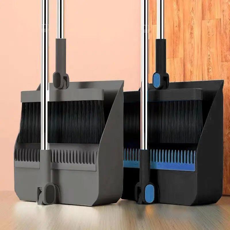 Household folding broom broom dustpan set Soft brush whisk b