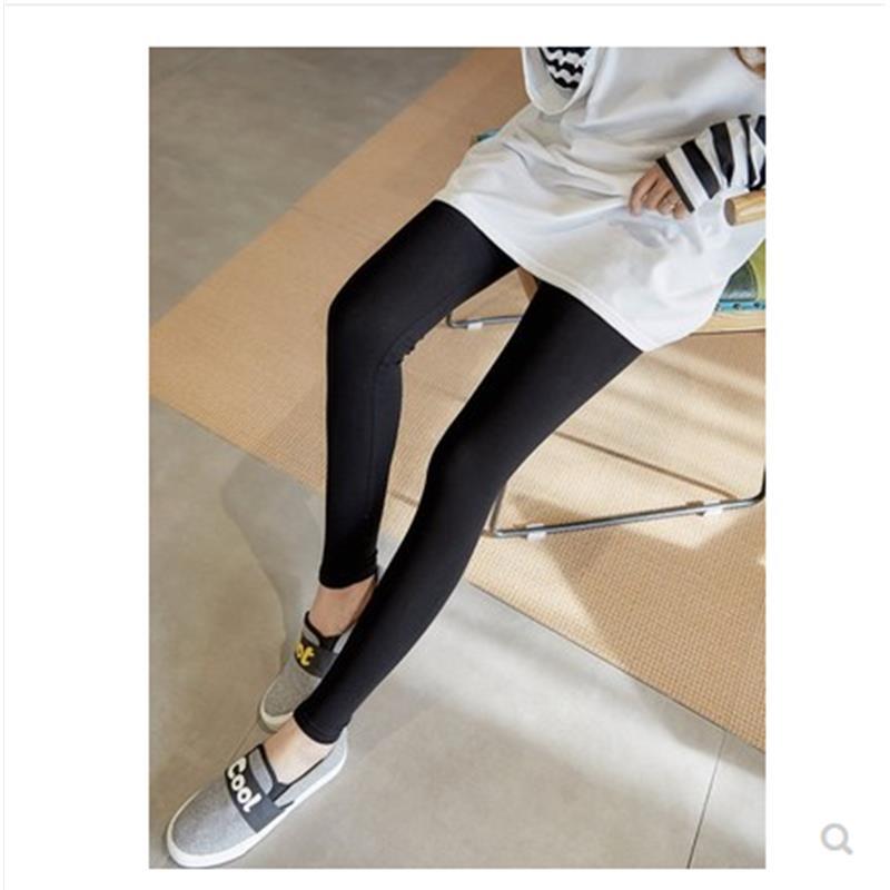 Cotton grey leggings for women wearing thin thin加大打底裤女