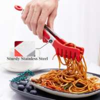 Silicone Kitchen Tongs Mini Serving Tongs Cooking Pans thumbnail 5