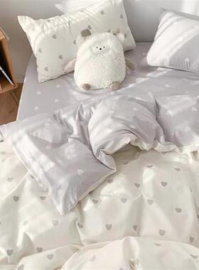 4 pcs bed sheets set beddings cotton flat sheet pillowcases