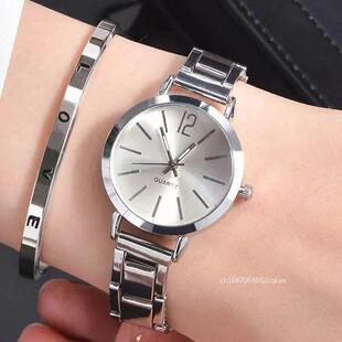 Digital Bracel Ladies Simple Quartz Watch with Fashion Alloy