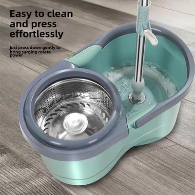 Spin Mop Bucket Floor Cleaning System floor mop wringer set