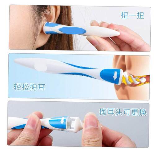 Ear Wax Cleaner Removal Easy Swab Earwax Soft Head Clean Ear