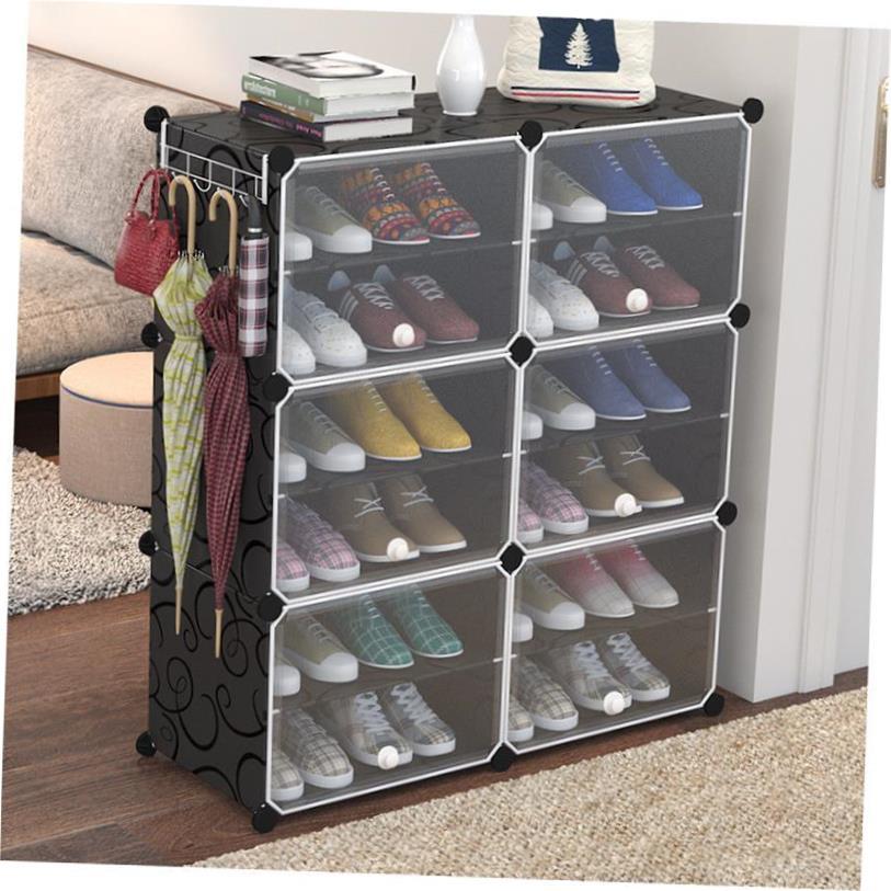Dust proof shoe rack simple combination shoe storage cabinet