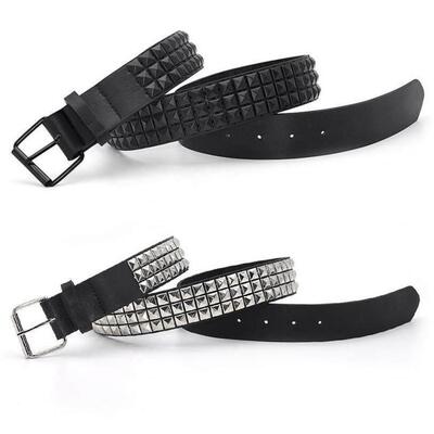 Pyramid Fashion Rivet Belt Men&Womens Studded Belt Punk Roc