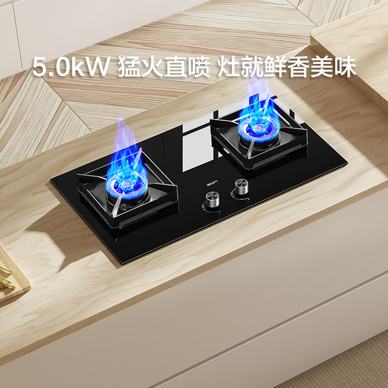 老板燃气灶名气天然气灶双灶家用台式嵌入式液化气煤气炉灶A6510B