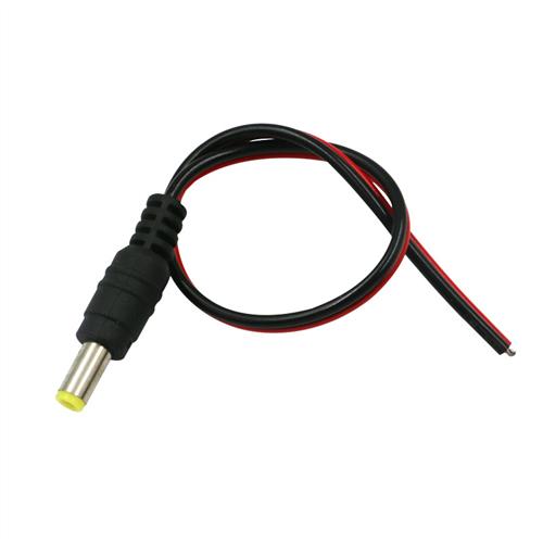 纯铜芯DC电源线监控摄像机电源接头黑红公头线集中供电12V24VDC头