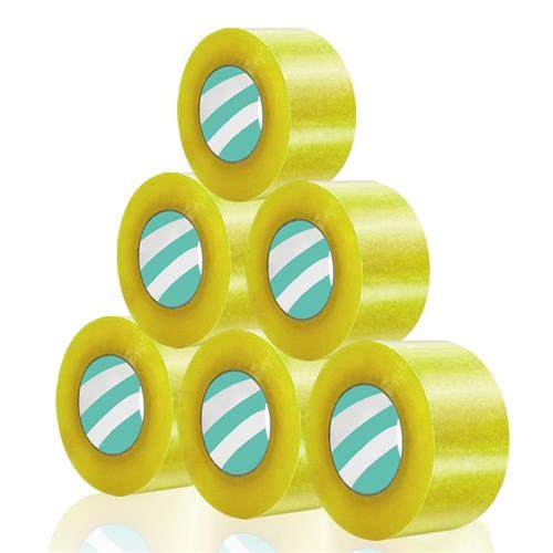 6卷高粘度封箱胶带封箱带透明胶带胶纸宽4.8cm长91m