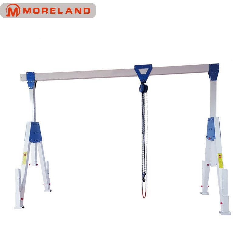 山东工厂移动龙门吊铝合金折叠升降式起重机铝合金吊机移动龙门架