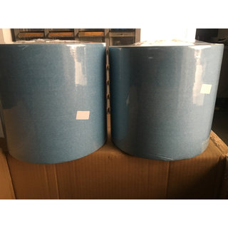 蓝色无尘纸25*38cm工业擦拭纸除尘纸吸油吸水蓝白大卷工业纸500张