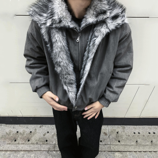 保暖夹克棉服cleanfit 狼王双层翻领座山雕外套加厚冬季 现货 美式