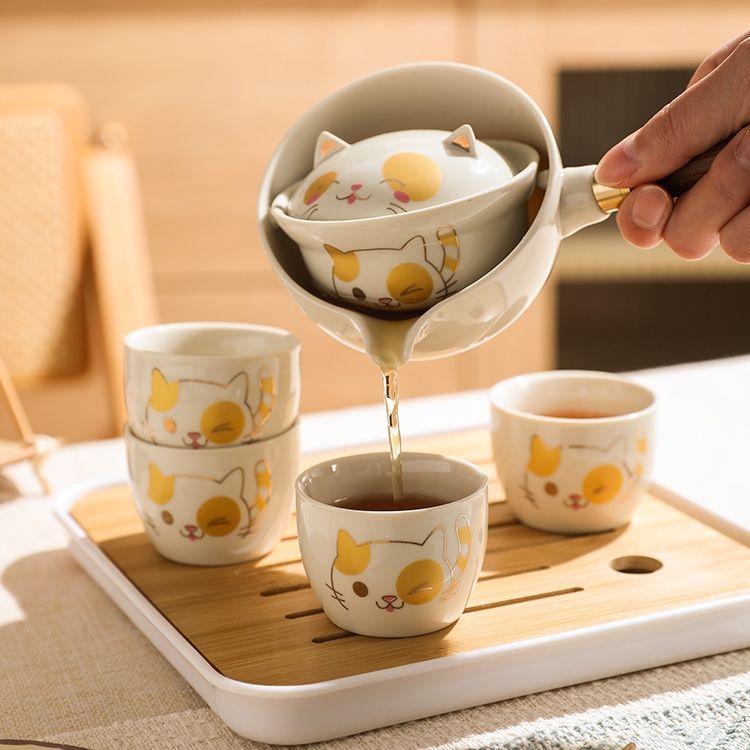 招财猫懒人泡茶套装便携