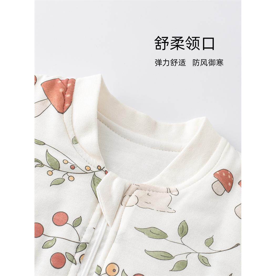 婴儿睡袋秋冬120克夹棉新