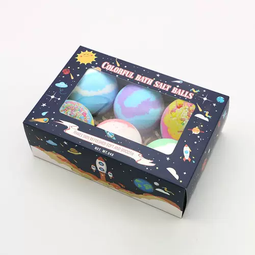 Черное звездное небо взрыв соли Ball Sak Sale Clean Bubble Bath Взрывище для экспорта соль продает ванна соляный шарик бао