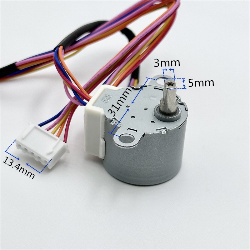 24BYJ48 DC5V圆形步进减速电机C 4相5线精密空调导风小马达 F5风