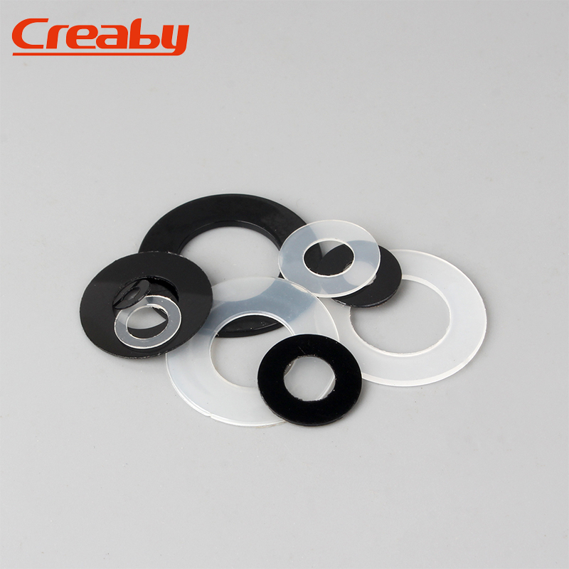 尼龙垫片平垫圈薄圆形绝缘平垫塑料/橡胶垫C圈M2M3M4M5M6M8M10M12