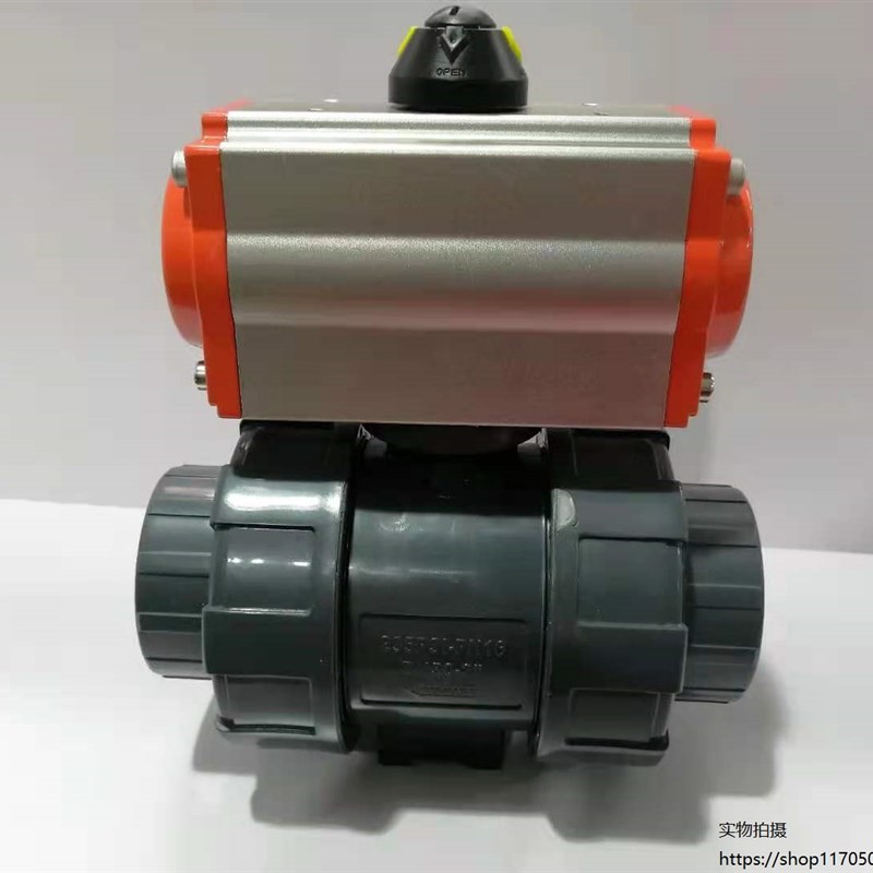 Q621F/g气动塑料球阀 UPVC双由令活接球阀  耐酸碱 耐腐