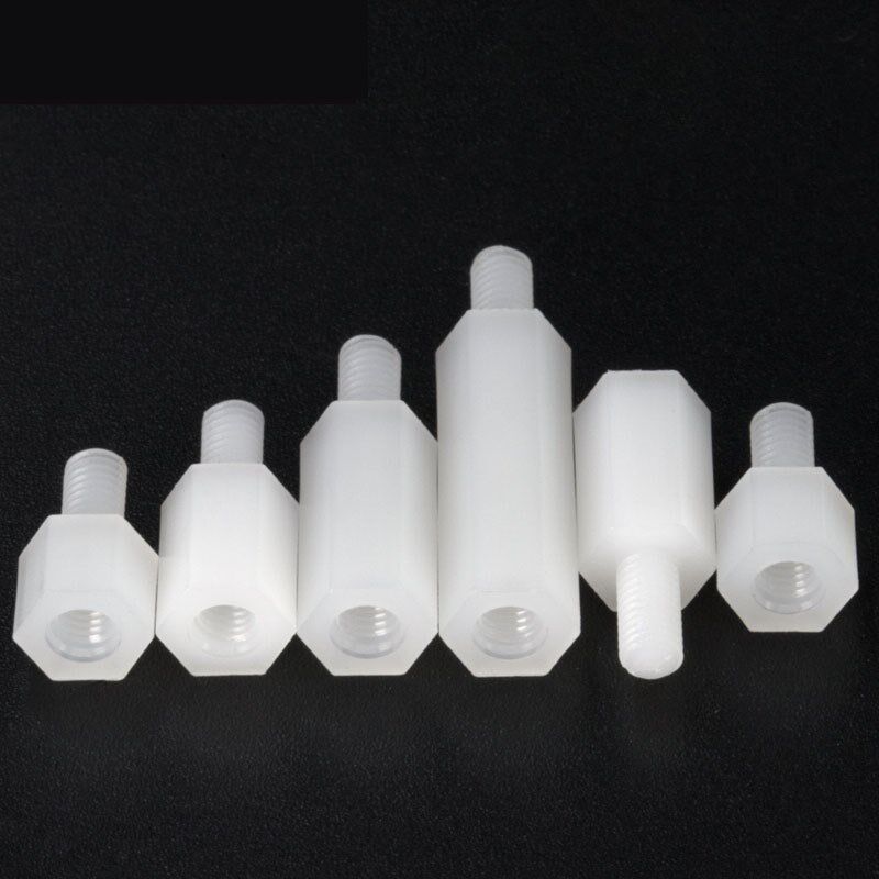 塑料单头b螺柱六角尼龙支撑柱M3M4M5*5x6x7x8x9x10x11x12x13/14-1