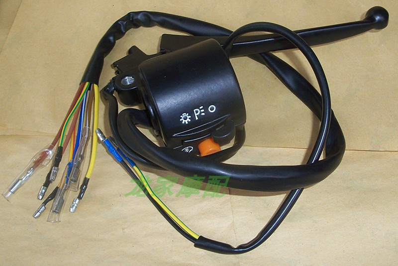 JH70嘉陵70/JH90/DY100B弯梁助力车摩托车把座开关左右手把开关