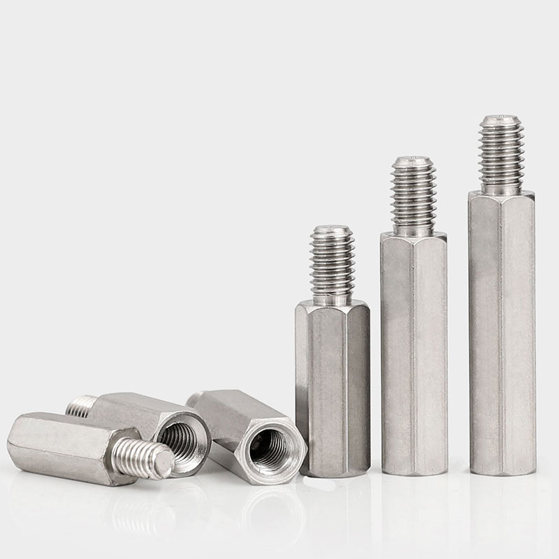 M5M6M8M10*6+n8/10/15 304不锈钢单头六角柱阴阳螺柱内外牙隔离柱