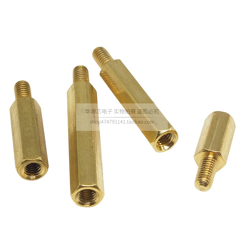 M3*5/6/7/8/10/12/15/20/25/30/35/40N+6 六角单通铜柱 螺柱隔离