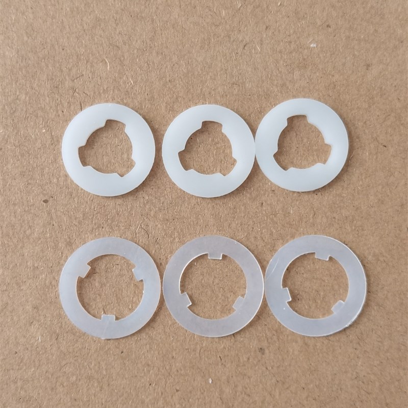 防松防脱落垫片PVC绝缘塑料尼龙内齿垫圈带齿H止退卡垫M3M4M5M6M8