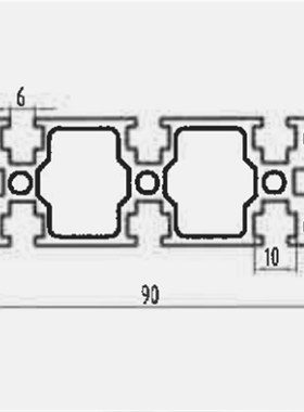 工业铝合金型材国标3090L铝型材  30*90自动化设备框架铝型材