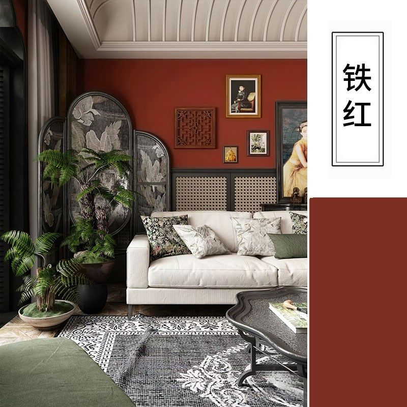 乳胶漆室内家用自刷故宫红复古红铁红酒红朱红色卧室背景墙漆涂料,纺织面料/辅料/配套,其他纺织机械,淘宝优惠券,粉丝福利购,淘宝优惠卷