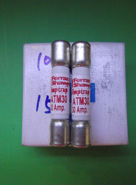 ATM 30 Ferraz法国罗兰10X38陶瓷熔断器/保险丝 30A 600V全新正品