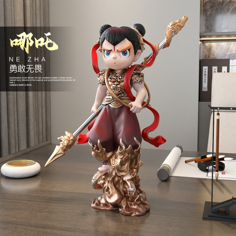 哪吒公仔手办摆件网红生日礼物