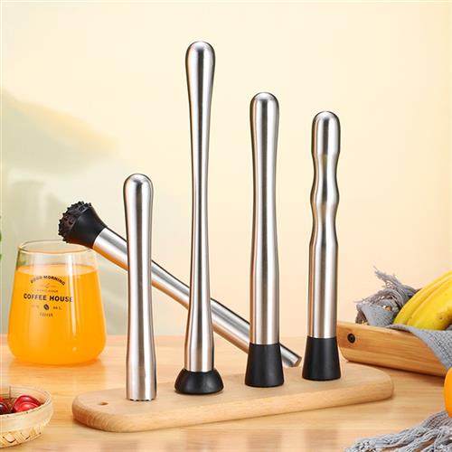 碎冰棒 捣汁棒 柠檬锤 挤捣碎奶茶店304不锈钢水果按压棒 冰锤