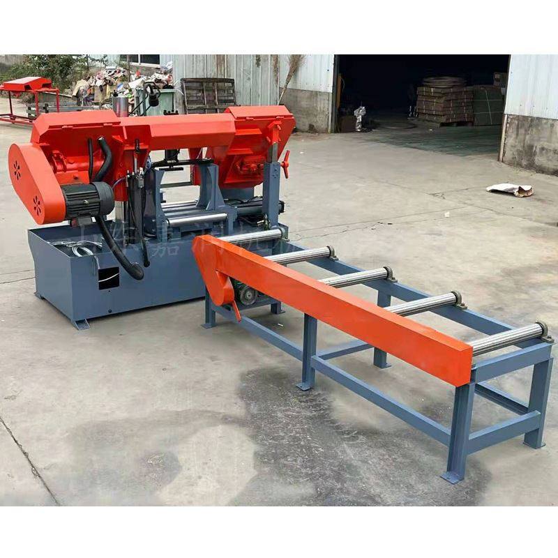液压钢筋钢管带锯床 金属线材锯切机 工地成捆钢筋锯床