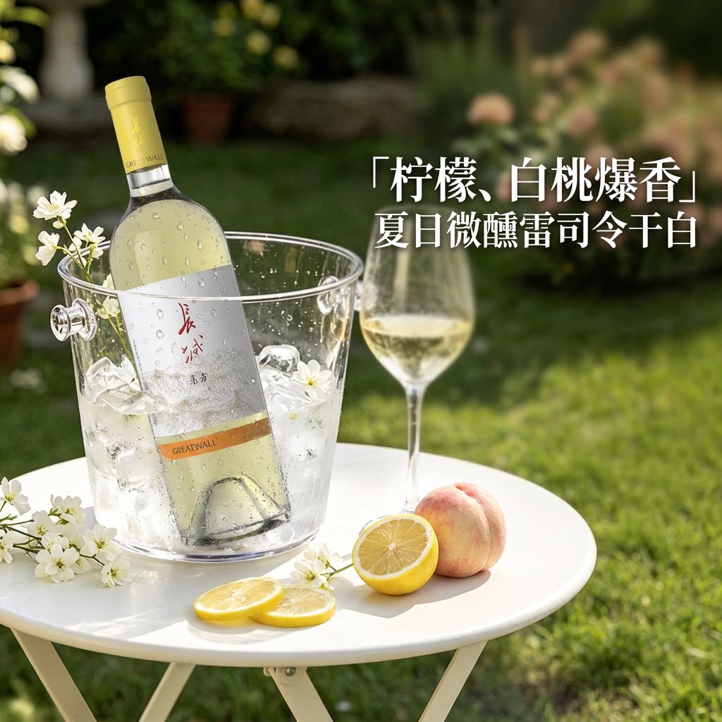 长城东方雷司令半甜白葡萄酒红酒单支试饮750ml官方正品中粮出品