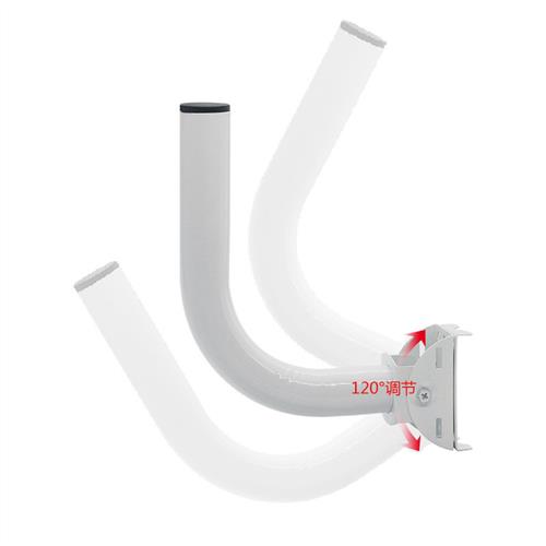 无线网桥支架室外可调无线监控ap抱杆cpe加厚壁装抱杆仰角L型支架