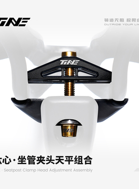 TiNE 超轻全碳纤维座管坐垫夹具公路车坐管夹头天平组合