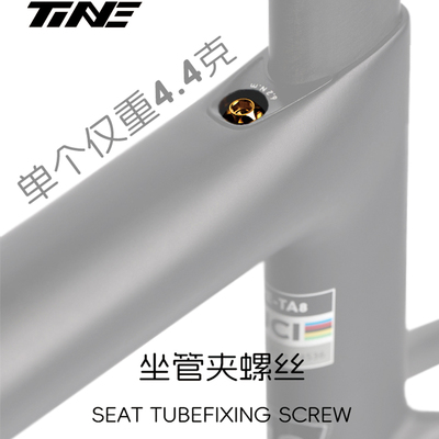 TiNE超轻 闪电sl7/sl8坐管夹改装件 钛合金螺丝 4.4g