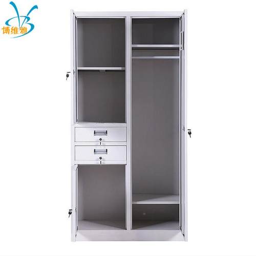 厂锁铁皮家文件柜 铁质卫生柜 铁皮储物屉柜带带抽 钢BWY-2000制