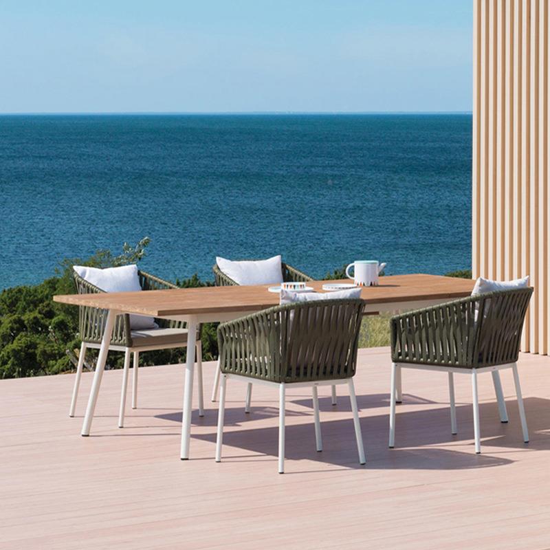 约休简闲单外人椅宿室民北欧藤编桌椅组合庭院酒店藤TY84557椅三