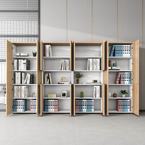 柜资料柜书柜-15柜子储物柜档案柜木质带锁文地落式保密柜办公室