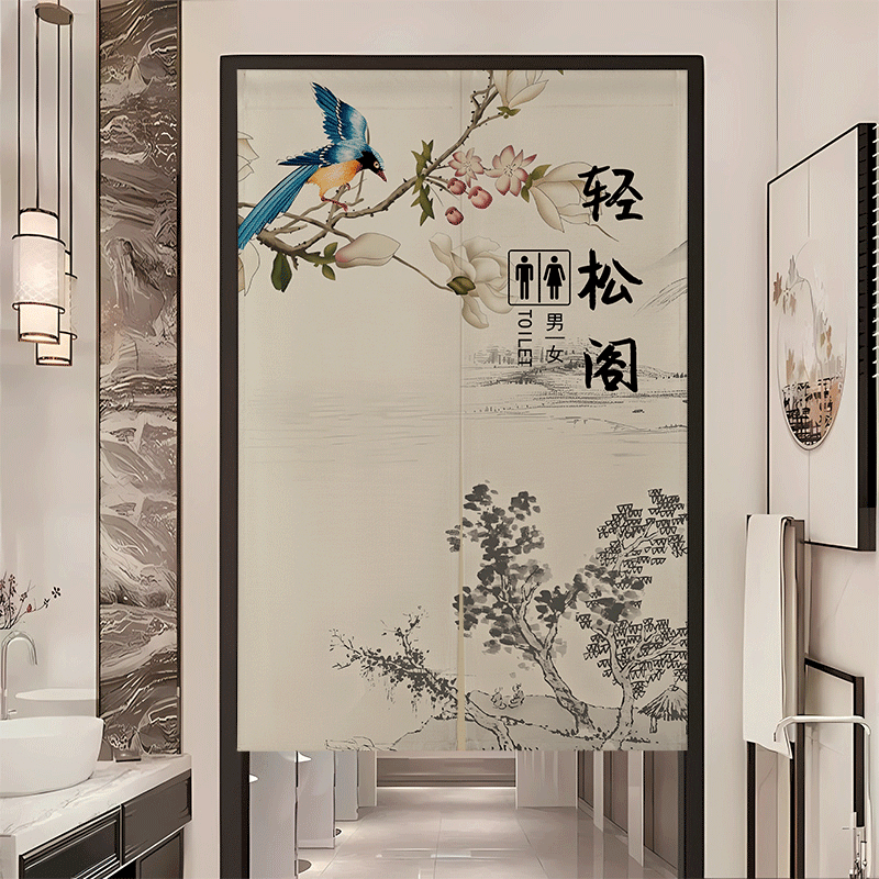 卫生间遮挡门帘隔断帘半帘